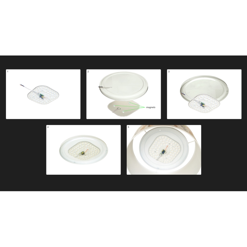 Duolla - LED Stropní svítidlo CORTINA LED/26W/230V pr. 30 cm 4000K béžová