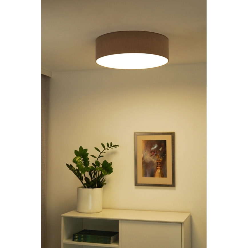Duolla - LED Stropní svítidlo CORTINA LED/26W/230V pr. 45 cm 4000K hnědá