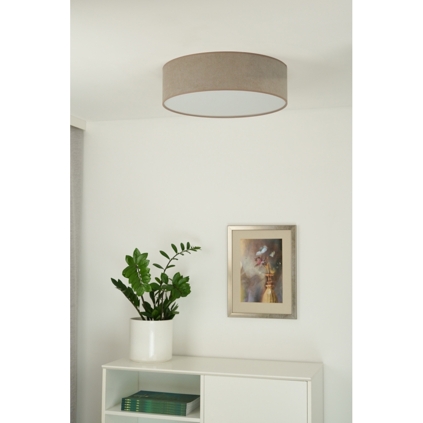 Duolla - LED Stropní svítidlo CORTINA LED/26W/230V pr. 45 cm 4000K hnědá