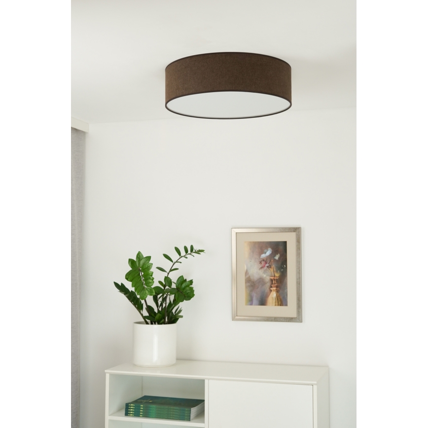 Duolla - LED Stropní svítidlo CORTINA LED/26W/230V pr. 45 cm 4000K hnědá
