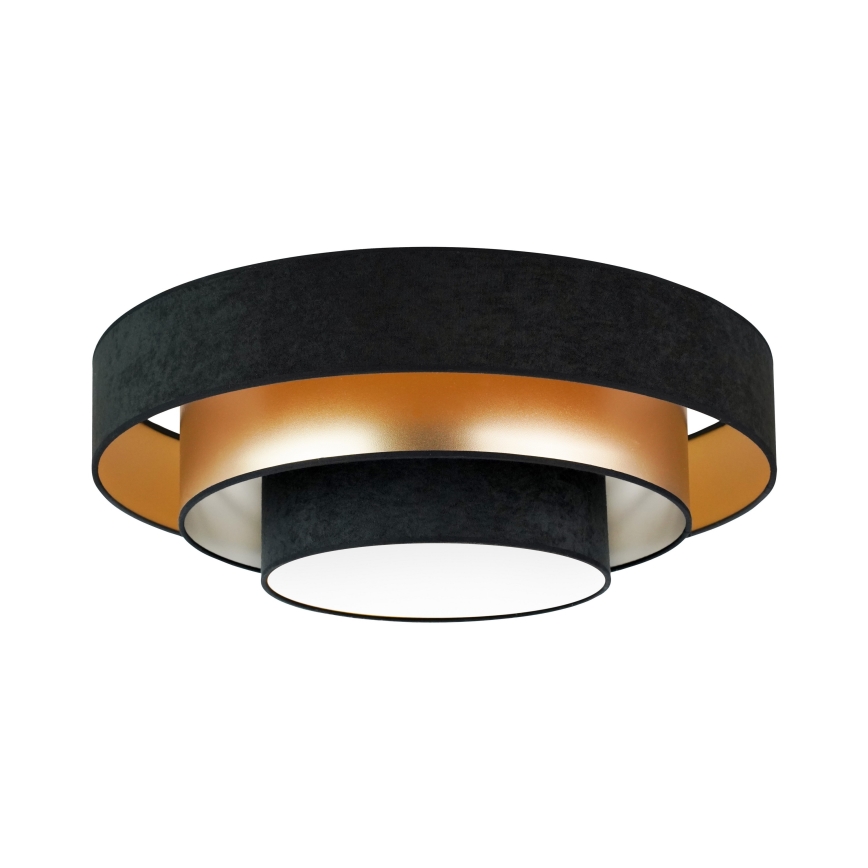 Duolla - LED Stropní svítidlo LUNETA LED/26W/230V pr. 60 cm 4000K černá/zlatá