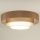 Duolla - LED Stropní svítidlo LUNETA LED/26W/230V pr. 60 cm 4000K hnědá/zlatá/bílá