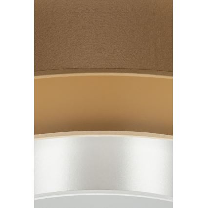 Duolla - LED Stropní svítidlo LUNETA LED/26W/230V pr. 60 cm 4000K hnědá/zlatá/bílá