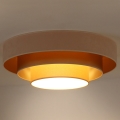 Duolla - LED Stropní svítidlo LUNETA LED/26W/230V pr. 60 cm 4000K krémová/zlatá/béžová