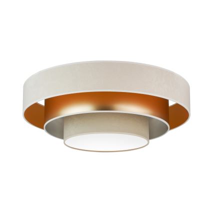 Duolla - LED Stropní svítidlo LUNETA LED/26W/230V pr. 60 cm 4000K krémová/zlatá/béžová