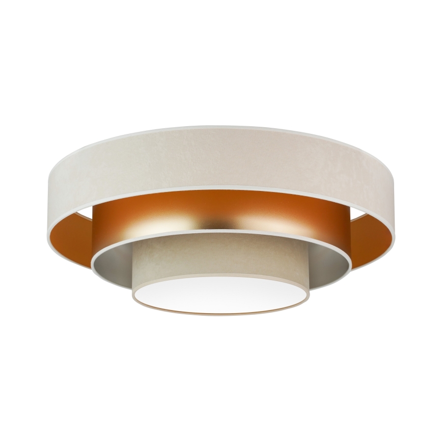 Duolla - LED Stropní svítidlo LUNETA LED/26W/230V pr. 60 cm 4000K krémová/zlatá/béžová