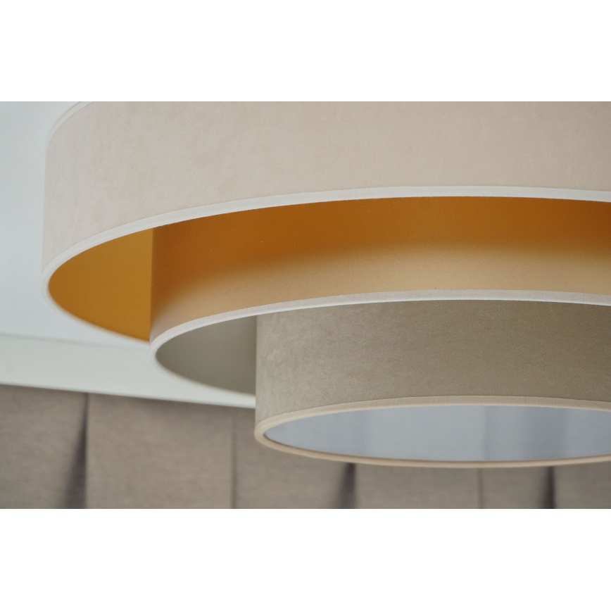 Duolla - LED Stropní svítidlo LUNETA LED/26W/230V pr. 60 cm 4000K krémová/zlatá/béžová