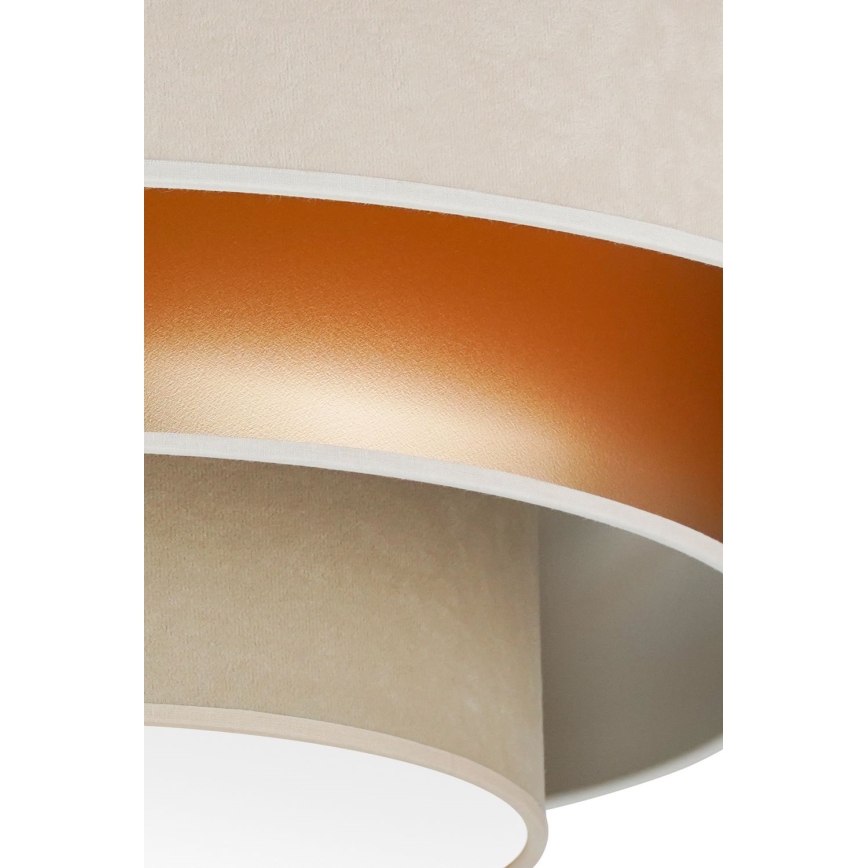 Duolla - LED Stropní svítidlo LUNETA LED/26W/230V pr. 60 cm 4000K krémová/zlatá/béžová