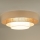 Duolla - LED Stropní svítidlo LUNETA LED/26W/230V pr. 60 cm 4000K ratan/béžová/hnědá