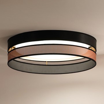 Duolla - LED Stropní svítidlo ROLLER DUO SHINY LED/24W/230V pr. 45 cm černá/měděná