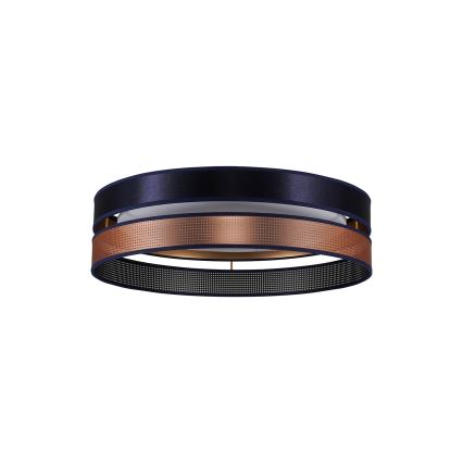 Duolla - LED Stropní svítidlo ROLLER DUO SHINY LED/24W/230V pr. 45 cm modrá/měděná