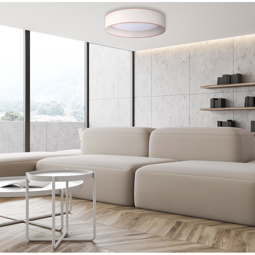 Duolla - LED Stropní svítidlo ROLLER LED/24W/230V pr. 45 cm béžová