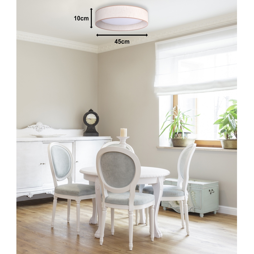 Duolla - LED Stropní svítidlo ROLLER LED/24W/230V pr. 45 cm béžová