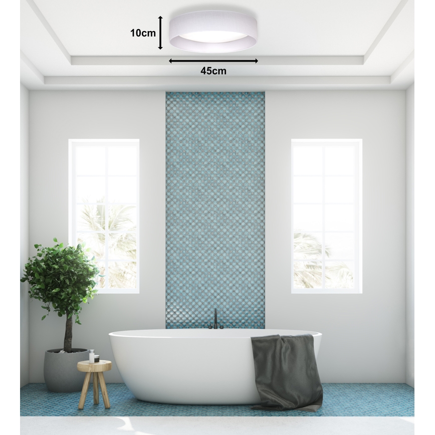 Duolla - LED Stropní svítidlo ROLLER LED/24W/230V pr. 45 cm bílá