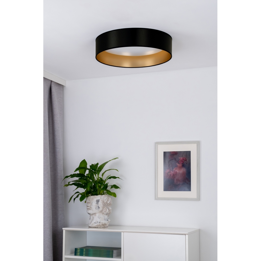 Duolla - LED Stropní svítidlo ROLLER LED/24W/230V pr. 45 cm černá/zlatá