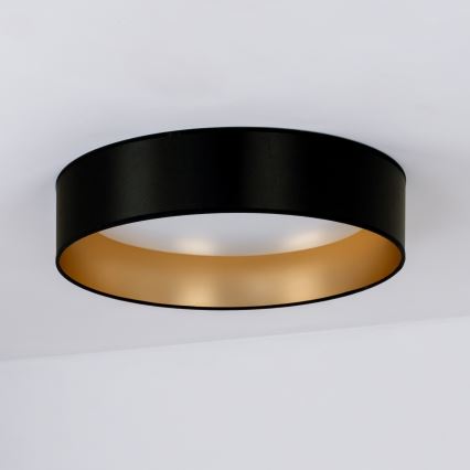 Duolla - LED Stropní svítidlo ROLLER LED/24W/230V pr. 45 cm černá/zlatá