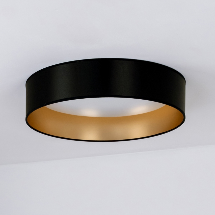 Duolla - LED Stropní svítidlo ROLLER LED/24W/230V pr. 45 cm černá/zlatá