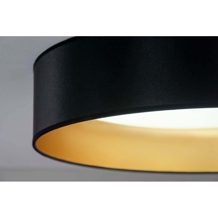 Duolla - LED Stropní svítidlo ROLLER LED/24W/230V pr. 45 cm černá/zlatá