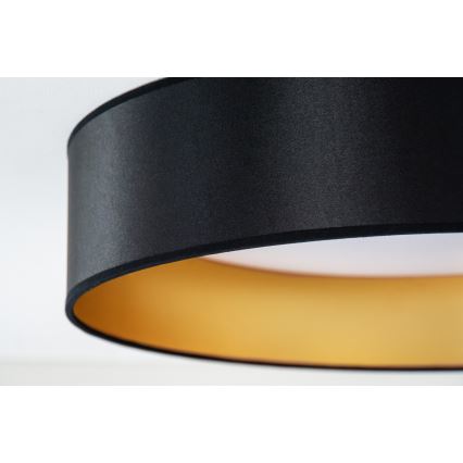 Duolla - LED Stropní svítidlo ROLLER LED/24W/230V pr. 45 cm černá/zlatá