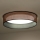 Duolla - LED Stropní svítidlo ROLLER LED/24W/230V pr. 45 cm měděná/černá