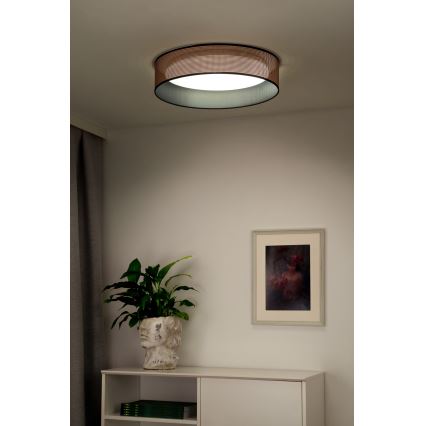 Duolla - LED Stropní svítidlo ROLLER LED/24W/230V pr. 45 cm měděná/černá