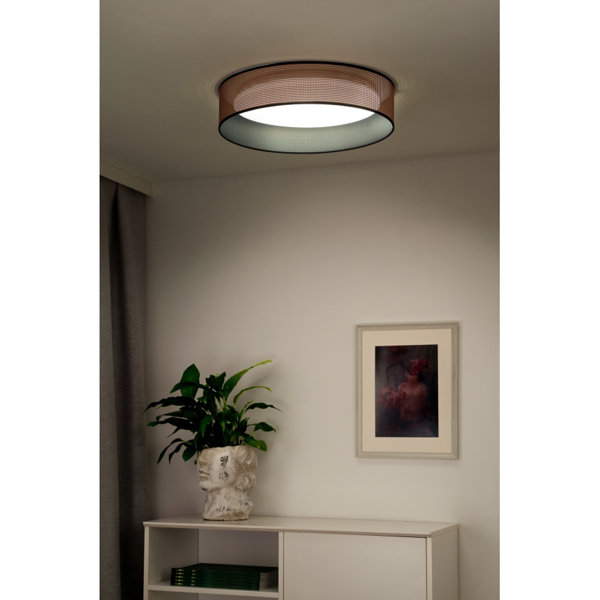 Duolla - LED Stropní svítidlo ROLLER LED/24W/230V pr. 45 cm měděná/černá
