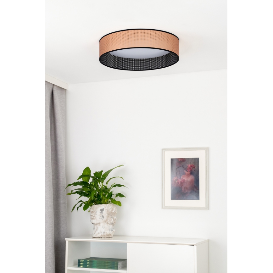 Duolla - LED Stropní svítidlo ROLLER LED/24W/230V pr. 45 cm měděná/černá