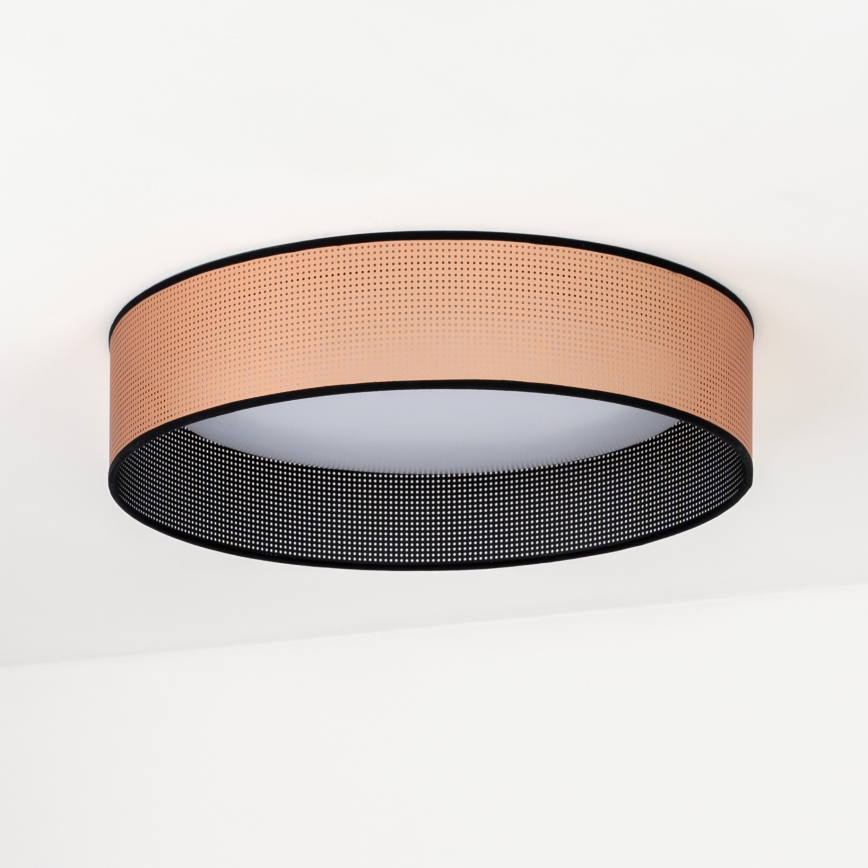 Duolla - LED Stropní svítidlo ROLLER LED/24W/230V pr. 45 cm měděná/černá