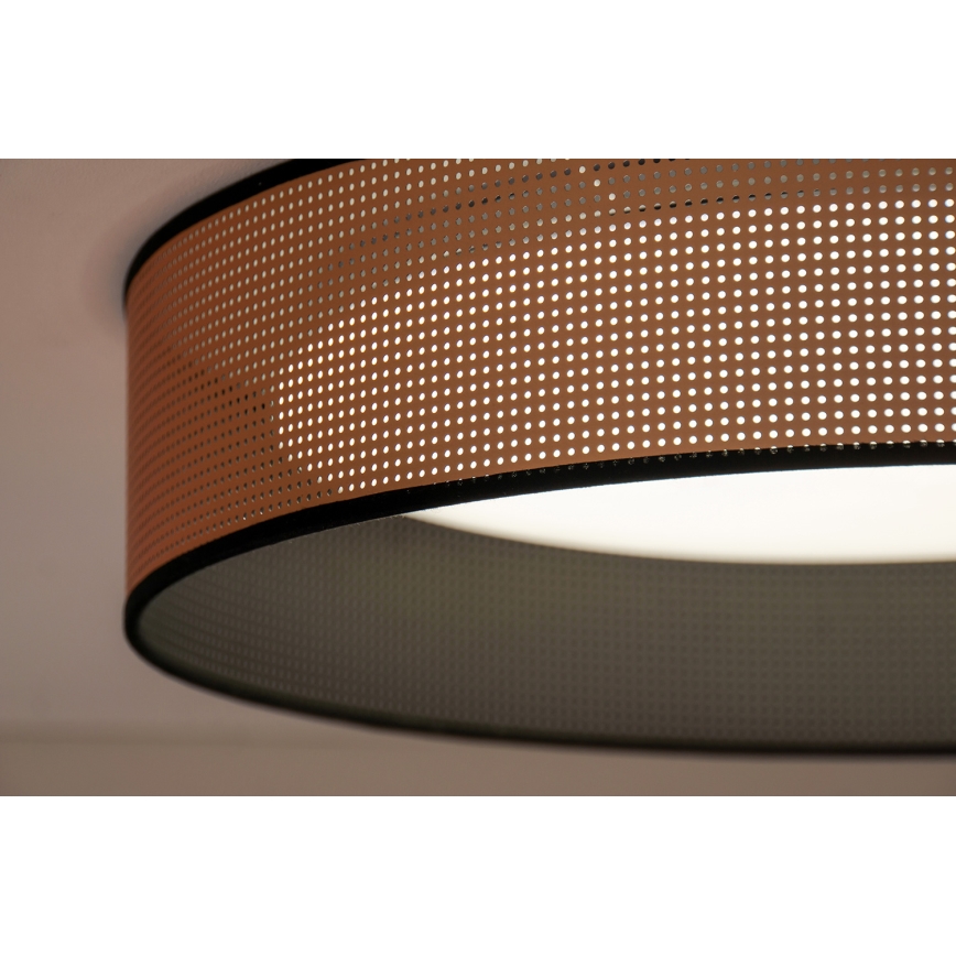 Duolla - LED Stropní svítidlo ROLLER LED/24W/230V pr. 45 cm měděná/černá