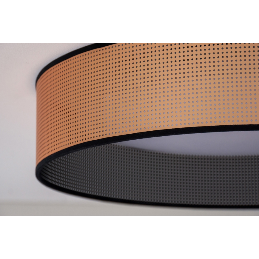 Duolla - LED Stropní svítidlo ROLLER LED/24W/230V pr. 45 cm měděná/černá