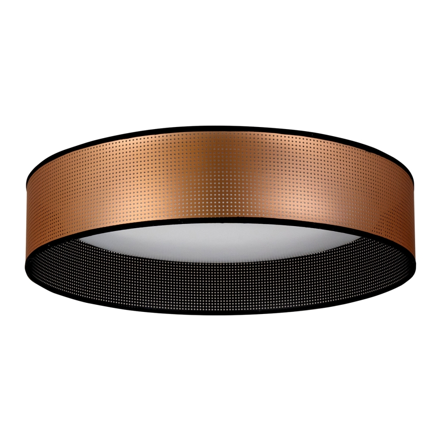 Duolla - LED Stropní svítidlo ROLLER LED/24W/230V pr. 45 cm měděná/černá