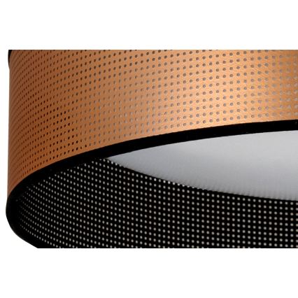 Duolla - LED Stropní svítidlo ROLLER LED/24W/230V pr. 45 cm měděná/černá