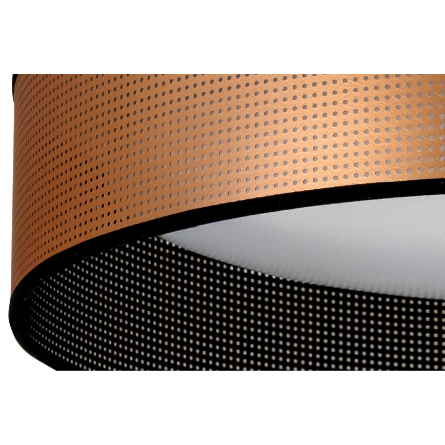 Duolla - LED Stropní svítidlo ROLLER LED/24W/230V pr. 45 cm měděná/černá