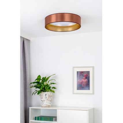 Duolla - LED Stropní svítidlo ROLLER LED/24W/230V pr. 45 cm měděná/zlatá