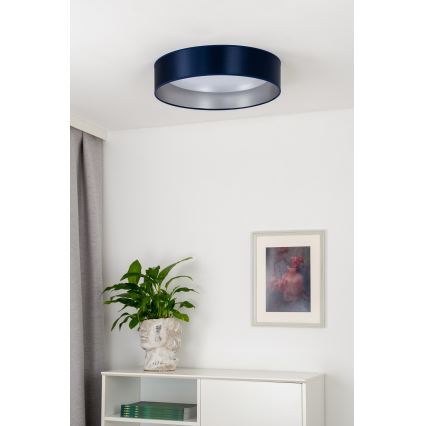 Duolla - LED Stropní svítidlo ROLLER LED/24W/230V pr. 45 cm modrá/stříbrná
