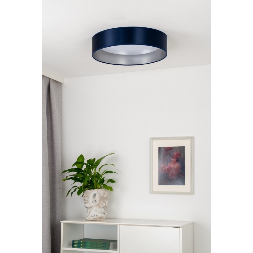 Duolla - LED Stropní svítidlo ROLLER LED/24W/230V pr. 45 cm modrá/stříbrná