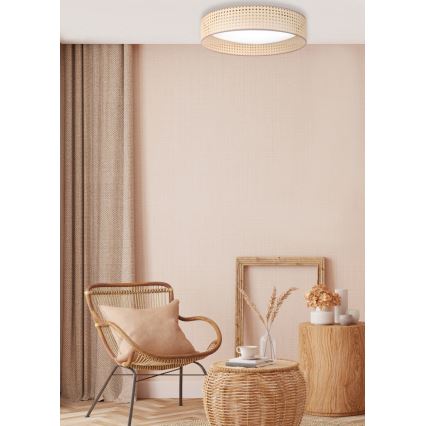 Duolla - LED Stropní svítidlo ROLLER LED/24W/230V pr. 45 cm ratan