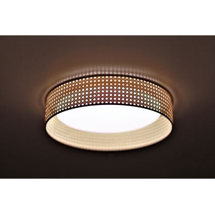 Duolla - LED Stropní svítidlo ROLLER LED/24W/230V pr. 45 cm ratan