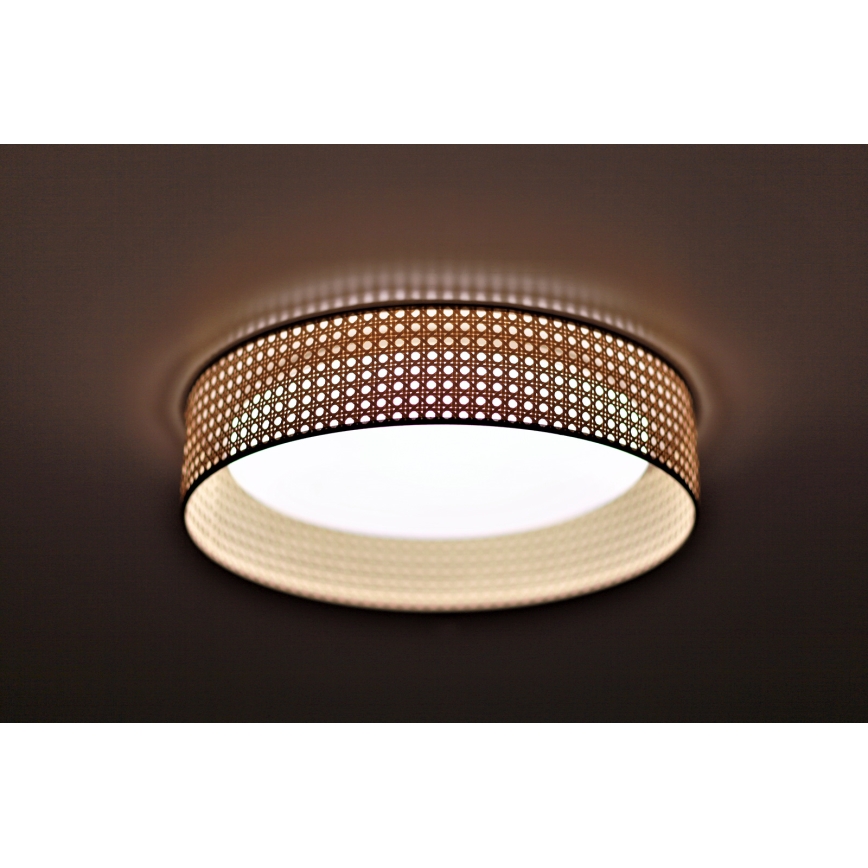 Duolla - LED Stropní svítidlo ROLLER LED/24W/230V pr. 45 cm ratan