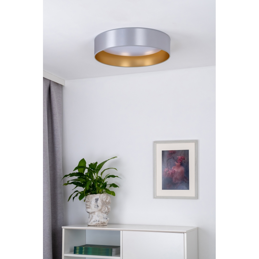 Duolla - LED Stropní svítidlo ROLLER LED/24W/230V pr. 45 cm stříbrná/zlatá