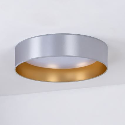 Duolla - LED Stropní svítidlo ROLLER LED/24W/230V pr. 45 cm stříbrná/zlatá