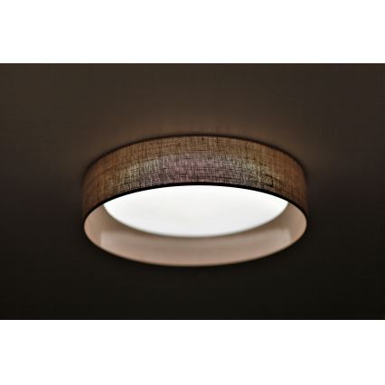 Duolla - LED Stropní svítidlo ROLLER LED/24W/230V světle pr. 45 cm hnědá