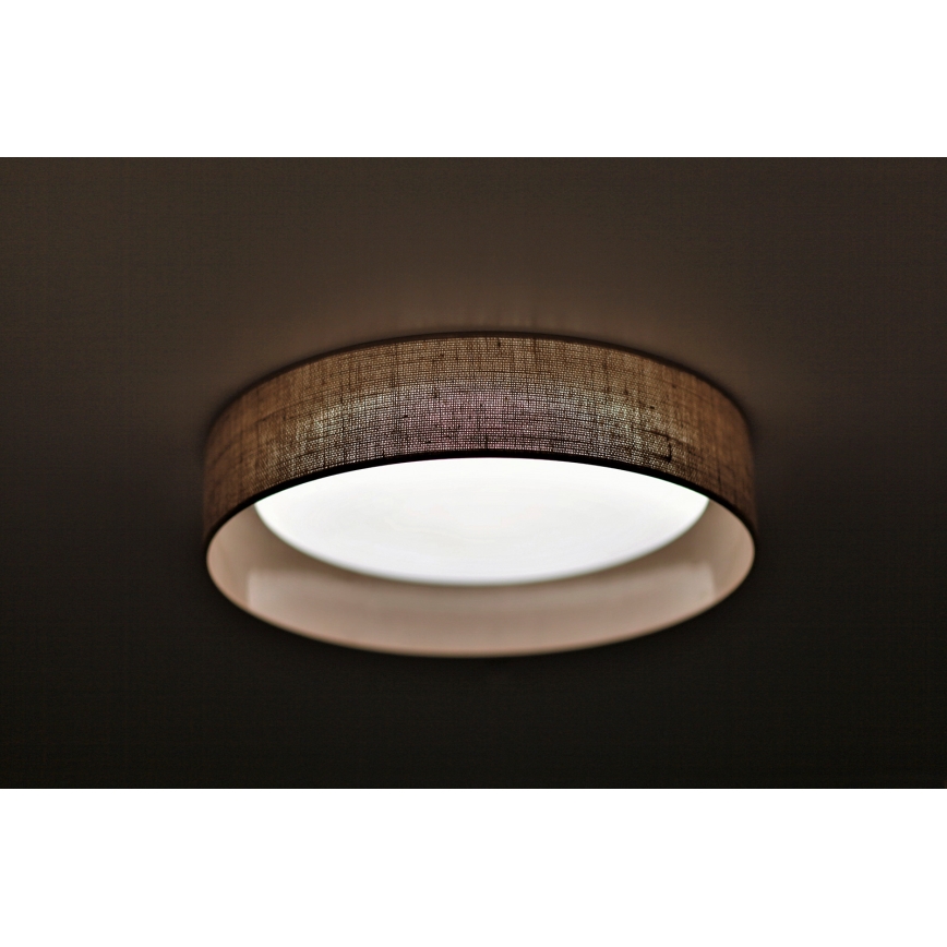 Duolla - LED Stropní svítidlo ROLLER LED/24W/230V světle pr. 45 cm hnědá