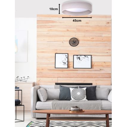 Duolla - LED Stropní svítidlo ROLLER LED/24W/230V světle pr. 45 cm šedá