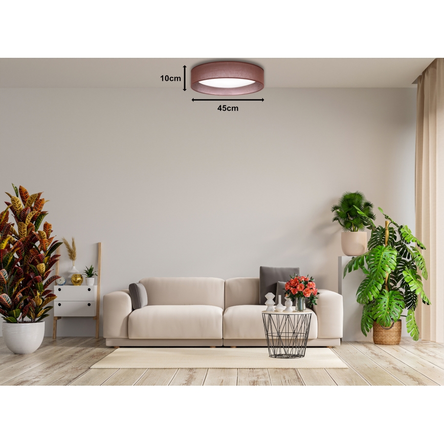 Duolla - LED Stropní svítidlo ROLLER LED/24W/230V tmavě pr. 45 cm hnědá