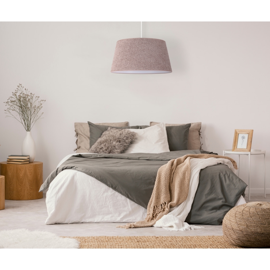 Duolla - Lustr na lanku BOUCLE 1xE27/15W/230V pr. 50 cm hnědá