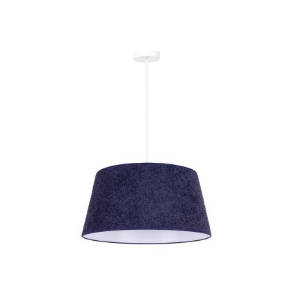 Duolla - Lustr na lanku BOUCLE 1xE27/15W/230V pr. 50 cm modrá