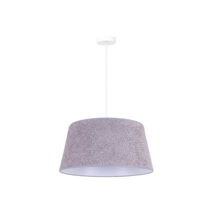 Duolla - Lustr na lanku BOUCLE 1xE27/15W/230V pr. 50 cm šedá