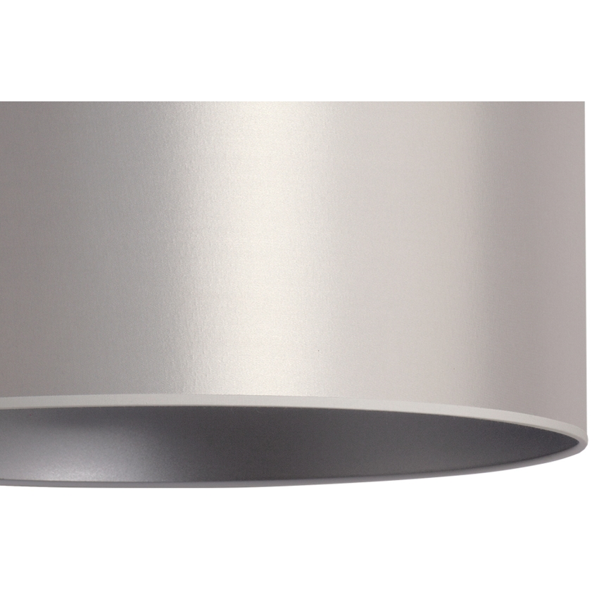 Duolla - Lustr na lanku CANNES 1xE27/15W/230V pr. 50 cm stříbrná