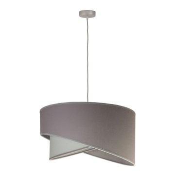 Duolla - Lustr na lanku CELLO 1xE27/40W/230V pr. 45 cm šedá/zelená